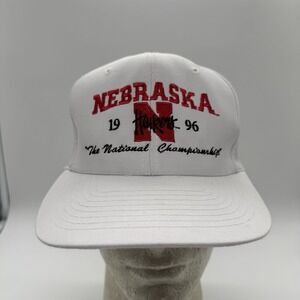 VTG 1996 Fiesta Bowl Championship Nebraska Cornhuskers Snapback Hat White Nissin